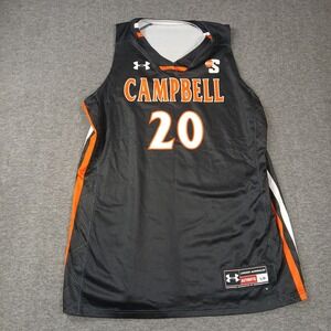 Under Armour Campbell University Davis 20 Basketball Jersey Mens Large Black LG